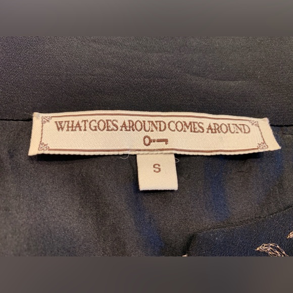 WHAT GOES AROUND COMES AROUND 💯 silk beaded and embroidered dress - Picture 10 of 13